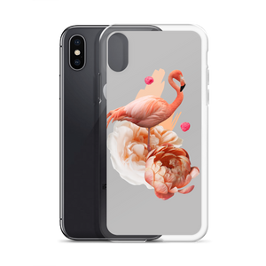 Iphone shell with flamingo pattern