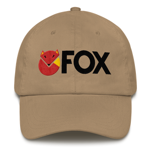 Fox cap with wolf design