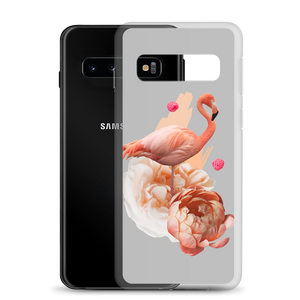Samsung shell with the motif of a flamingo