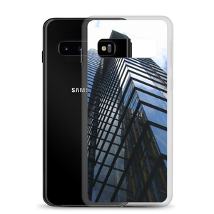 Coque samsung avec le motif d'une tour vitrée